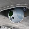 Image: Inertially stabilized camera platform underneath a military helicopter Mi-17
